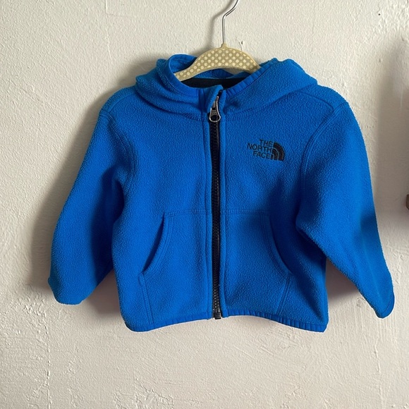 The North Face Blue Sweater With Hood - Picture 1 of 5